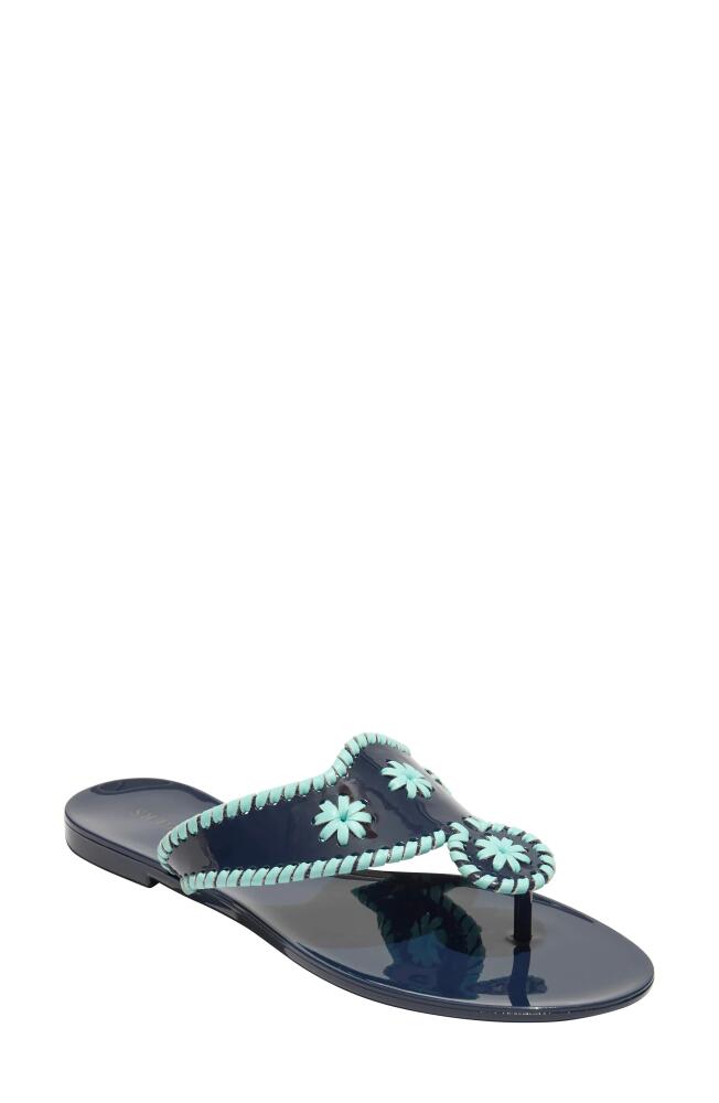 Jack Rogers Jacks Jelly Sandal in Midnight/Turquoise Cover