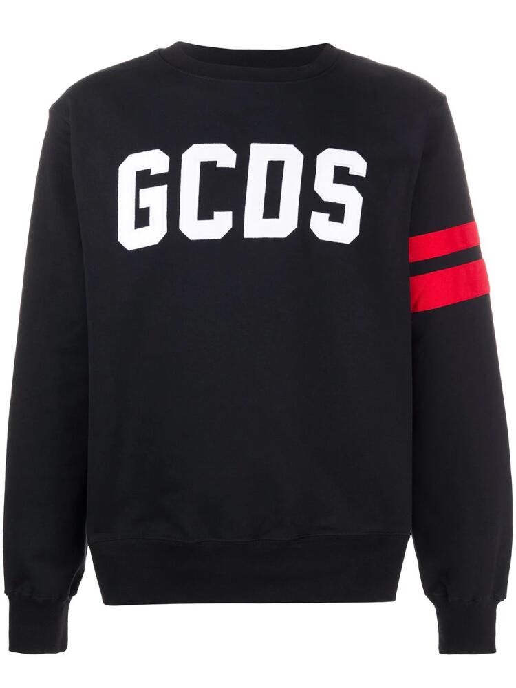 GCDS logo embroidered sweatshirt - Black Cover