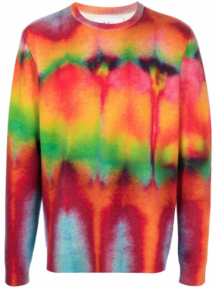 Aztech Mountain tie-dye pattern sweater - Red Cover