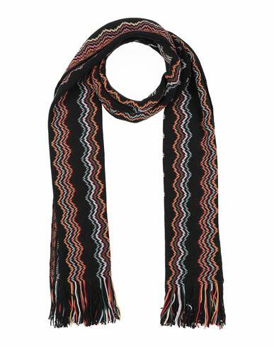 Missoni Man Scarf Black Wool, Acrylic Cover