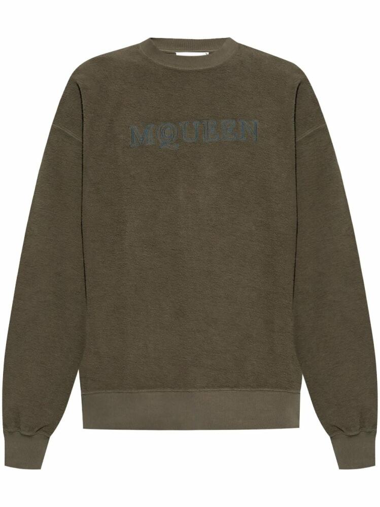 Alexander McQueen logo-embroidered sweatshirt - Green Cover