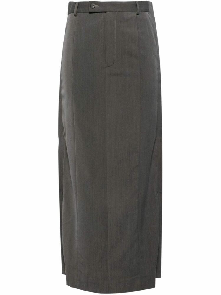 BETTTER wool straight maxi skirt - Grey Cover