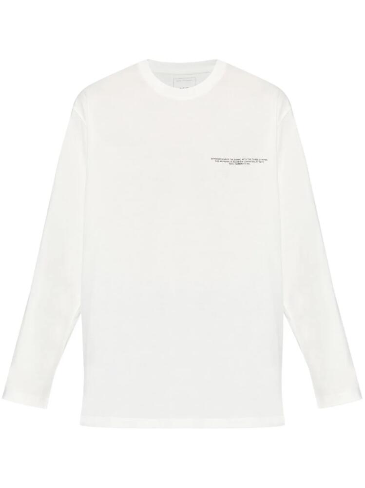 Y-3 x Adidas logo-print T-shirt - White Cover