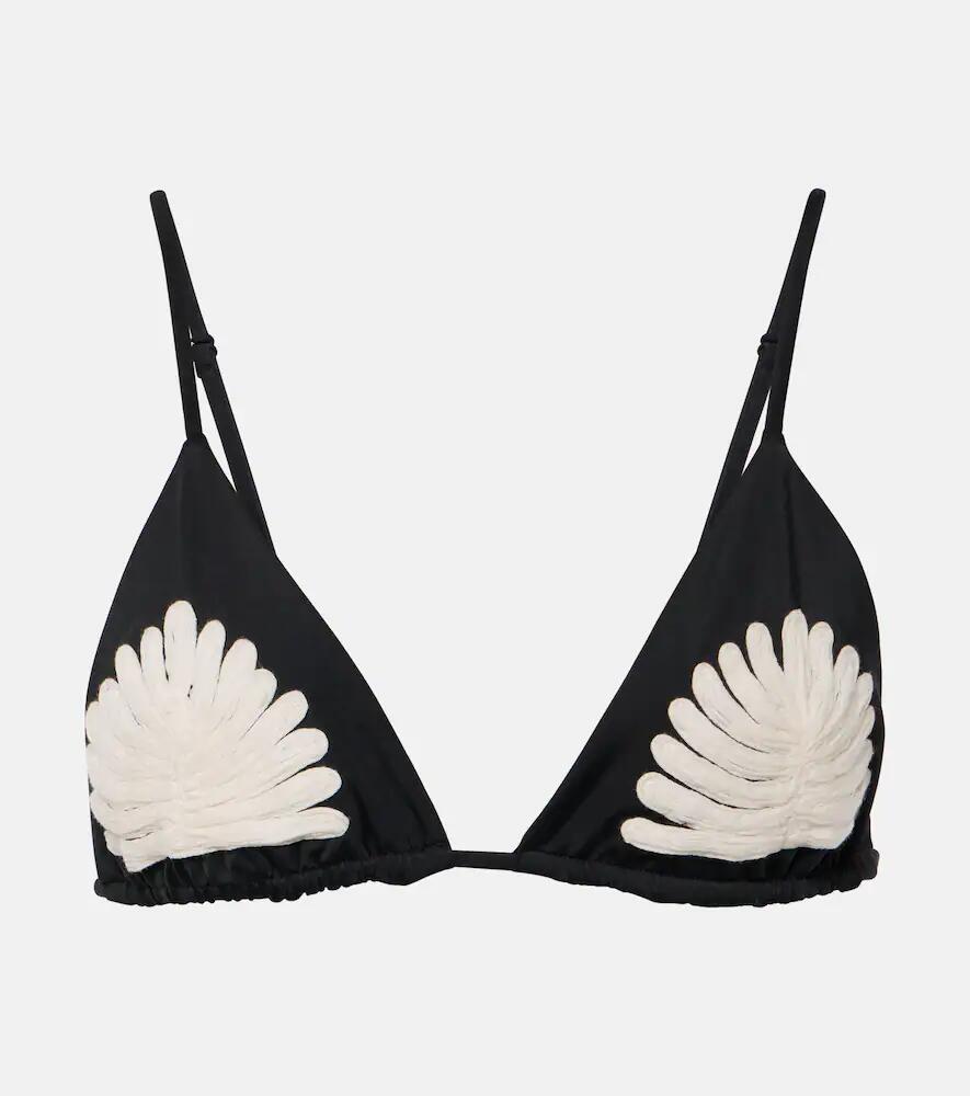 Johanna Ortiz Embroidered bikini top Cover