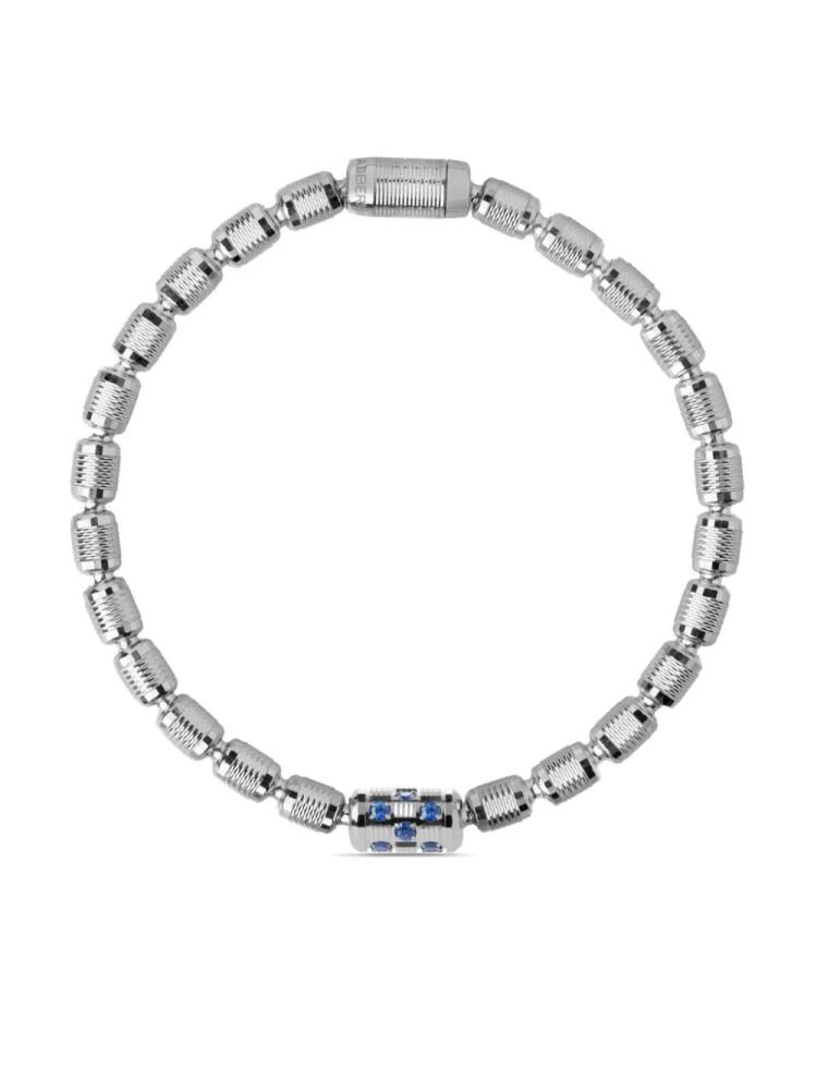 Officina Bernardi 18kt white gold Lumen sapphire and diamond bracelet - Silver Cover