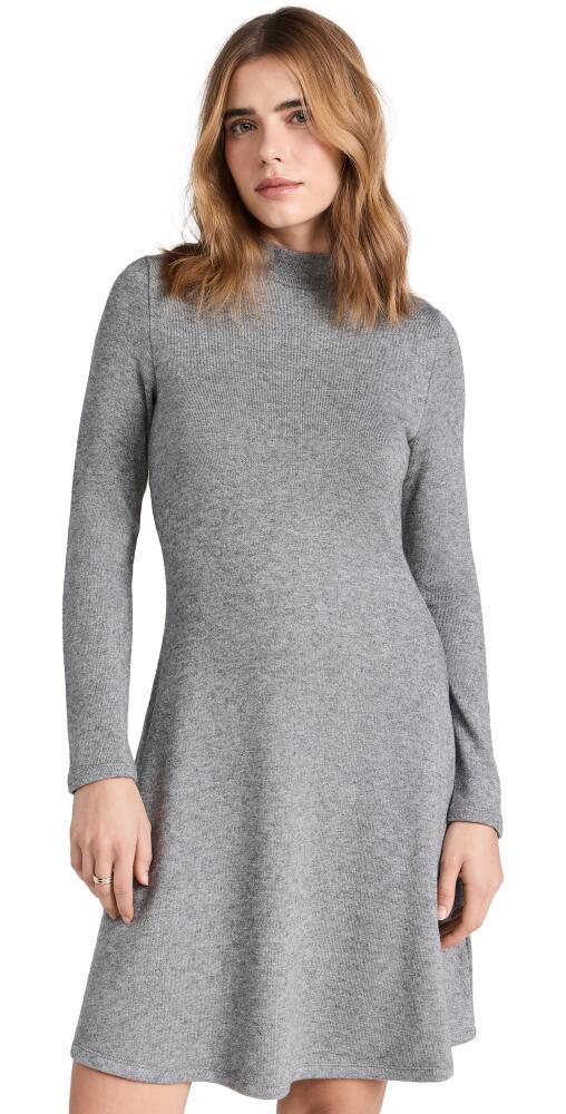 Vince Long Sleeve Short Dress Silver Dust Cover