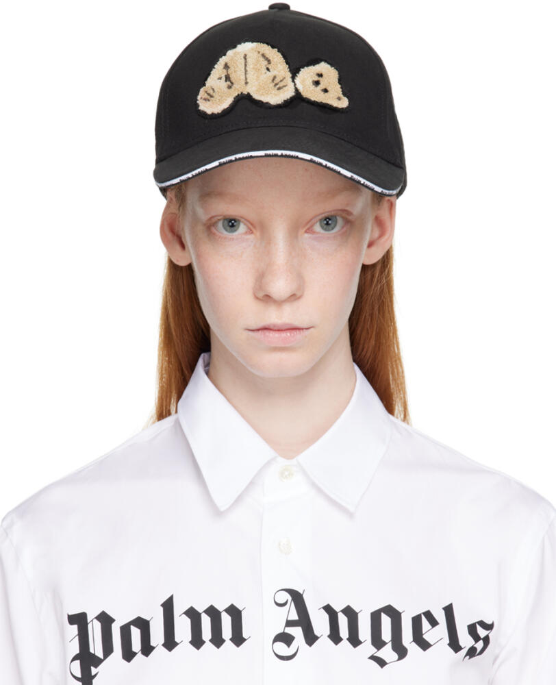 Palm Angels Black Bear Cap Cover