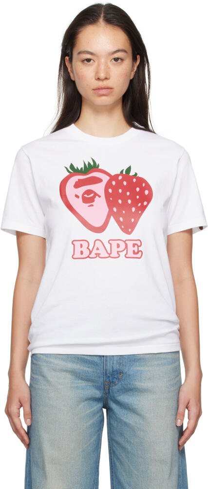 BAPE White Strawberry T-shirt Cover