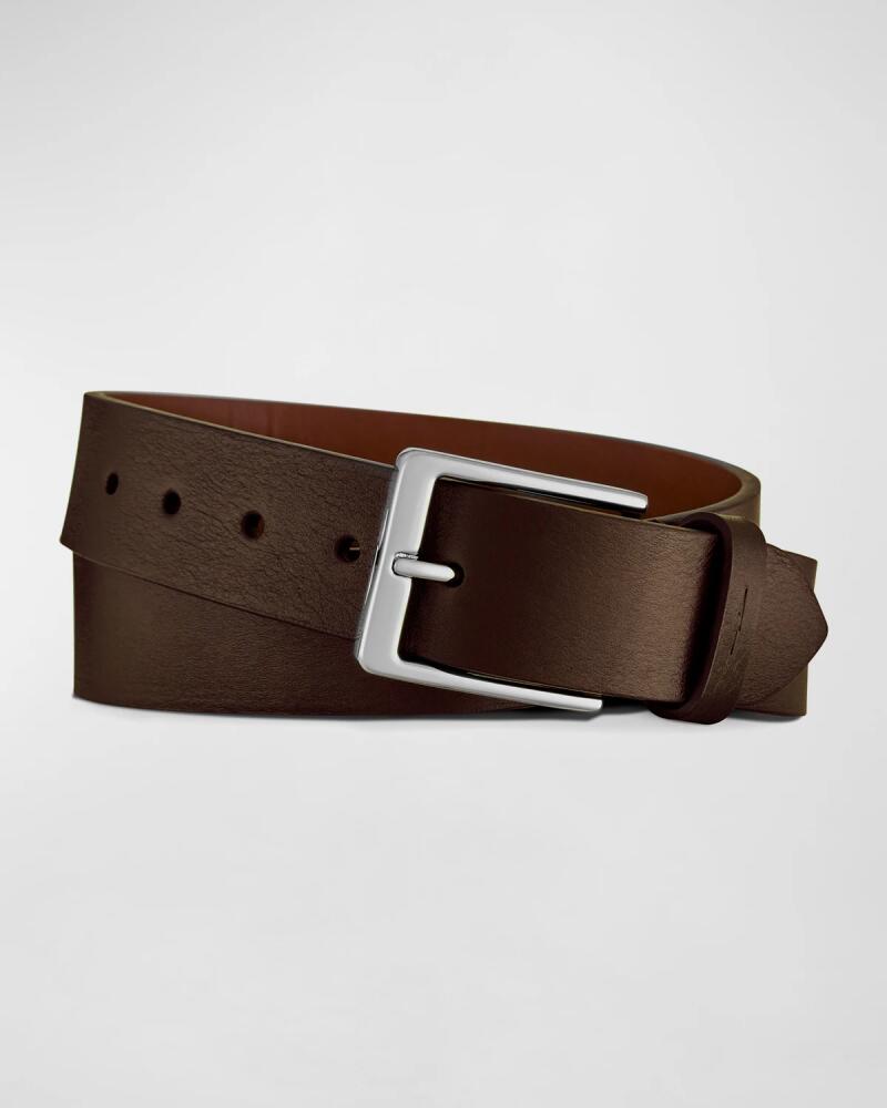 Shinola Men's Lightning Bolt Leather Belt Cover