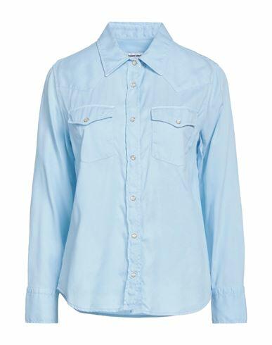 Front Street 8 Woman Shirt Sky blue Lyocell Cover