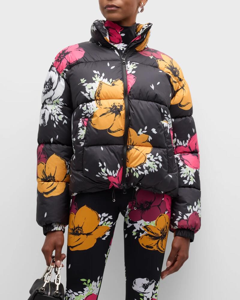 Moschino Jeans Floral Puffer Jacket Cover