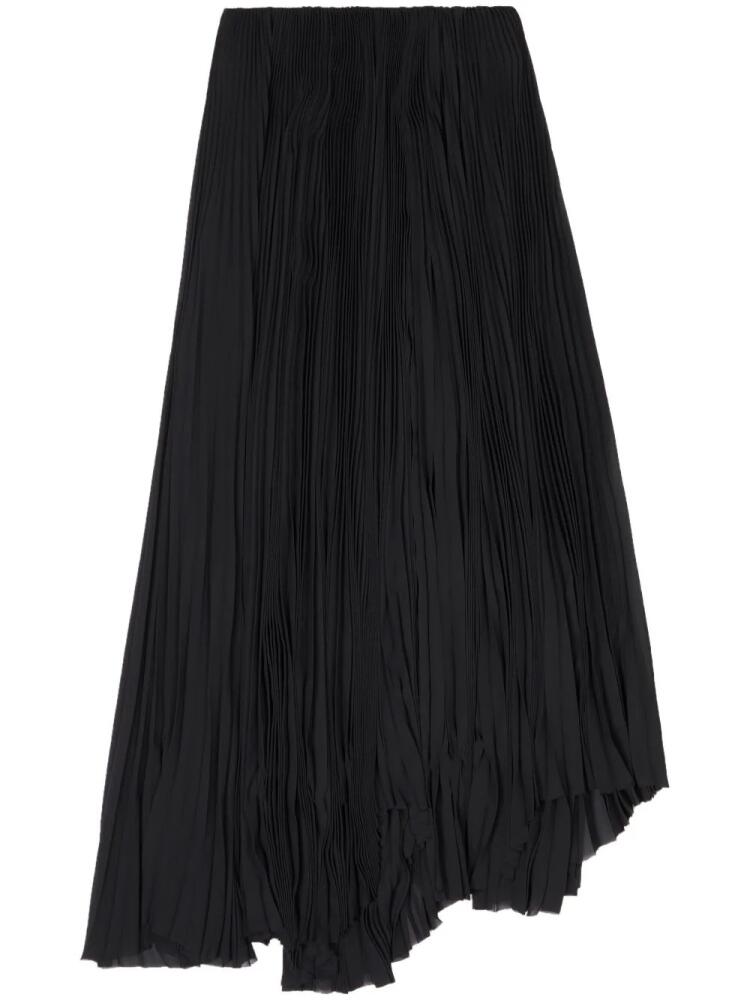 Balenciaga pleated midi skirt - Black Cover