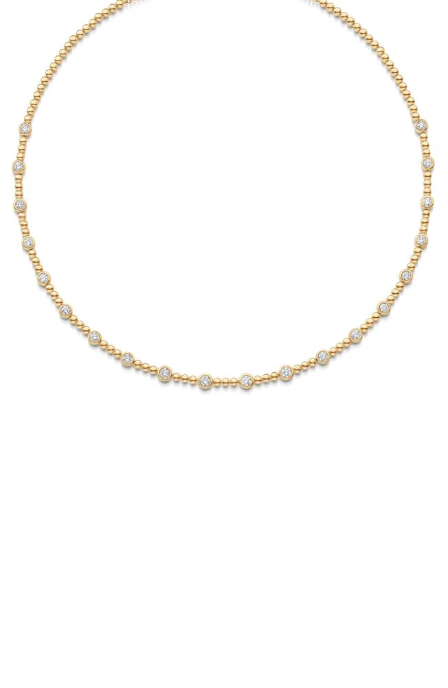 Sara Weinstock Isadora Bezel & Bead Chain Necklace in 18K Yg Cover