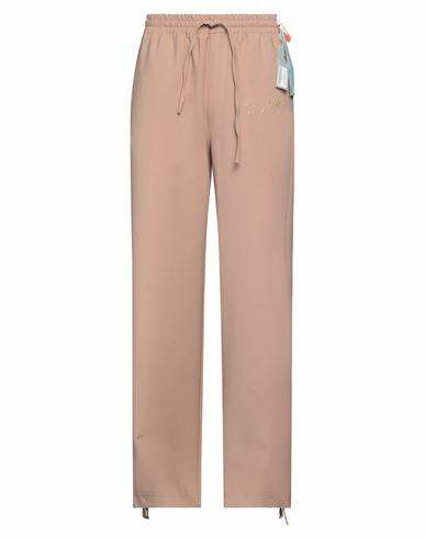 Off-white Man Pants Light brown Virgin Wool, Lycra, Polyamide Cover