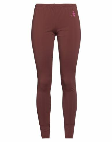 The Attico Woman Leggings Brown Polyamide, Elastane Cover