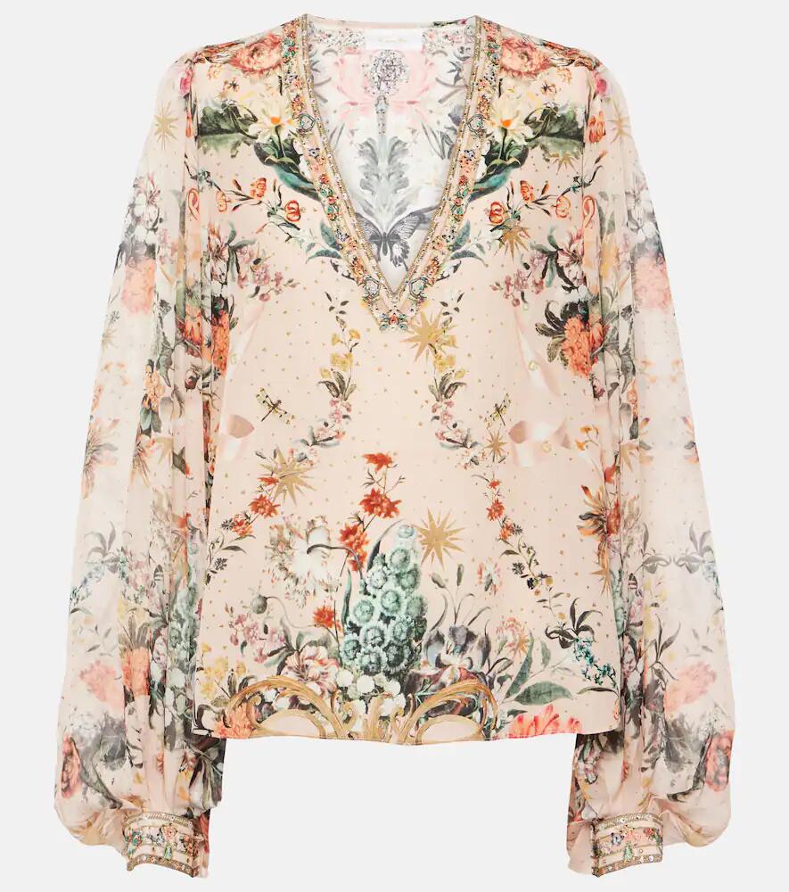 Camilla Floral silk blouse Cover