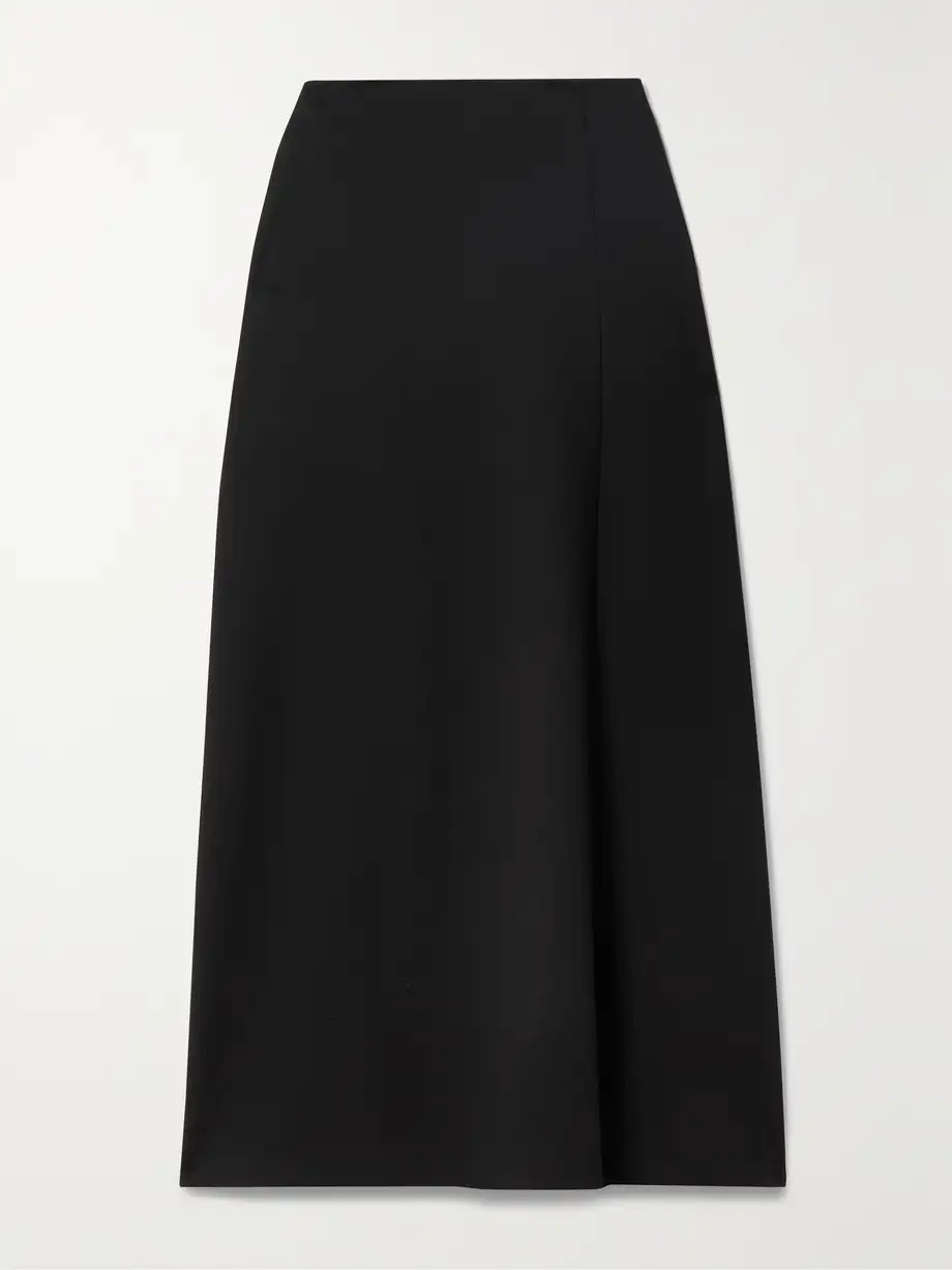 The Row - Flores Stretch-knit Maxi Skirt - Black Cover