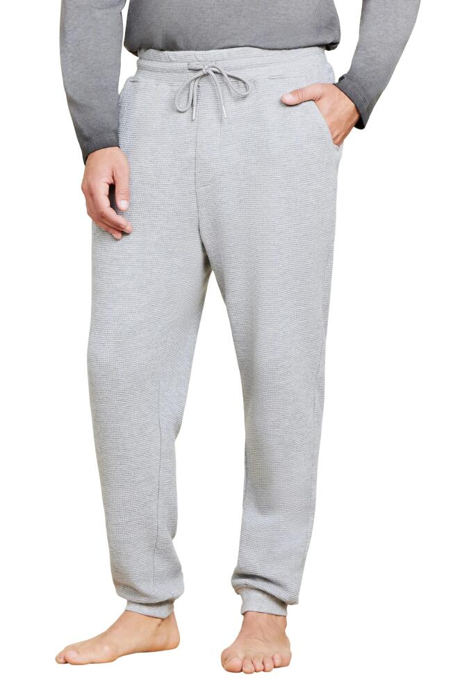 barefoot dreams Malibu Collection® Waffle Joggers in Heather Gray Cover