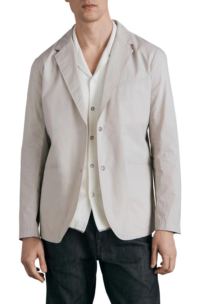 rag & bone 365 Paper Cotton Blazer in Light Grey Cover