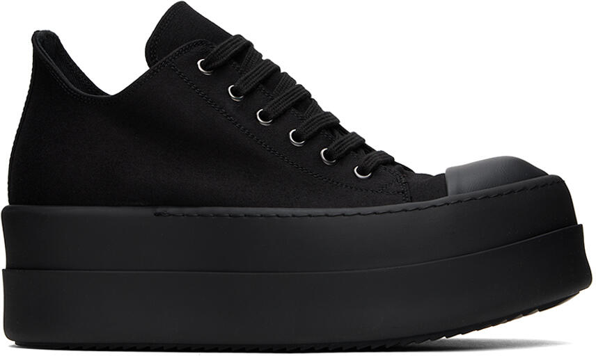 Rick Owens DRKSHDW Black Double Bumper Low Sneakers Cover