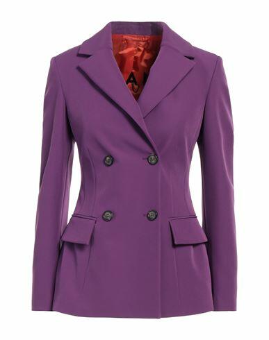 Ermanno Firenze Woman Blazer Mauve Polyester, Elastane, Acetate, Viscose Cover