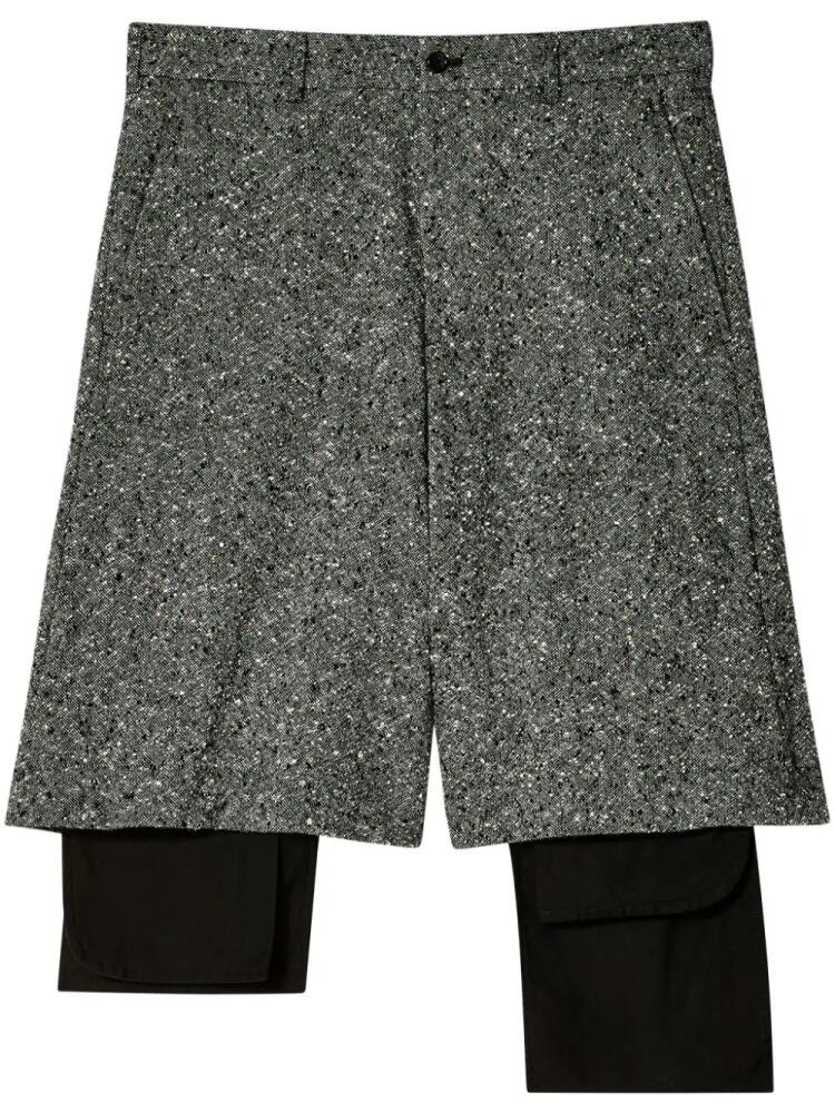 Black Comme Des Garçons tailored shorts - Grey Cover