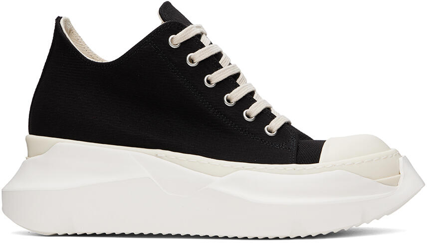 Rick Owens DRKSHDW Black Abstract Low Sneakers Cover