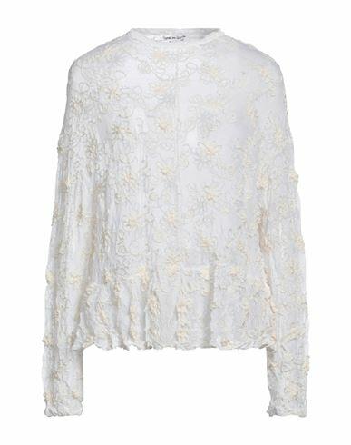 Comme Des Garçons Woman Top Ivory Polyester, Cotton Cover