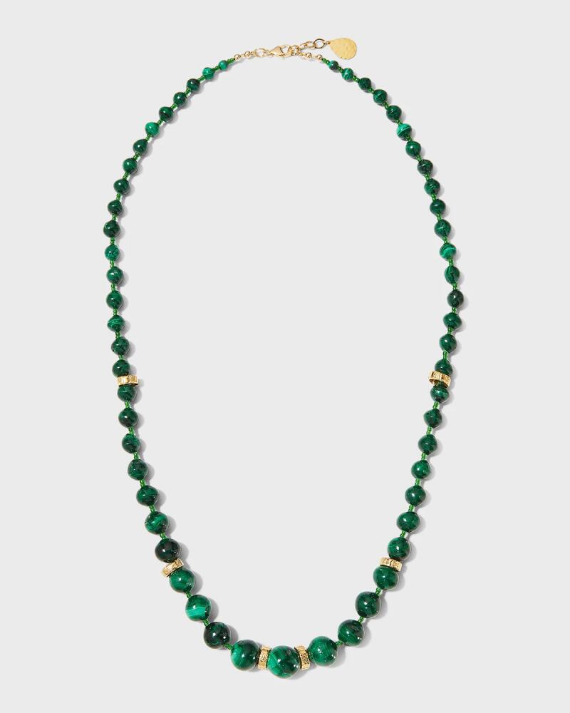 Devon Leigh Cascading Malachite Necklace Cover