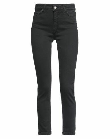 Soallure Woman Jeans Black Cotton, Elastane Cover