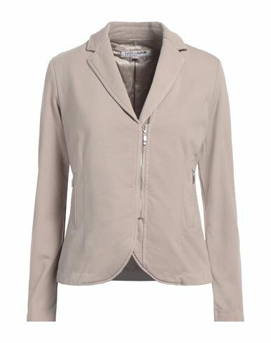 European Culture Woman Blazer Dove grey Cotton, Viscose, Elastane Cover