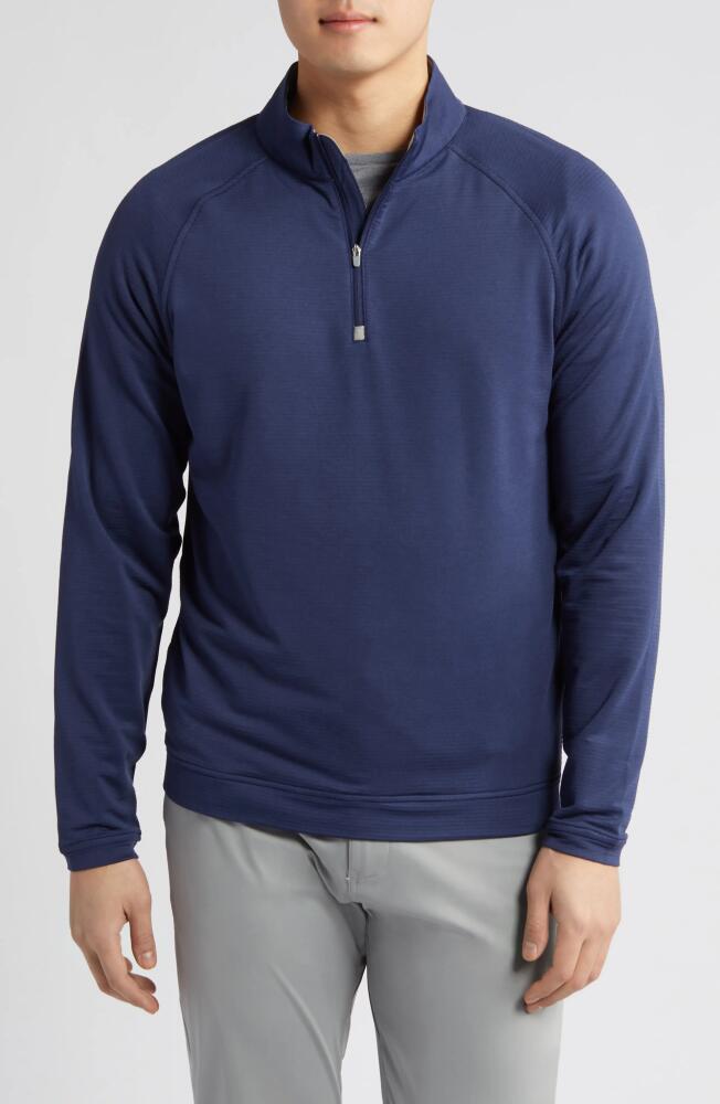 Peter Millar Beaumont Performance Quarter Zip Pullover in Navy Cover