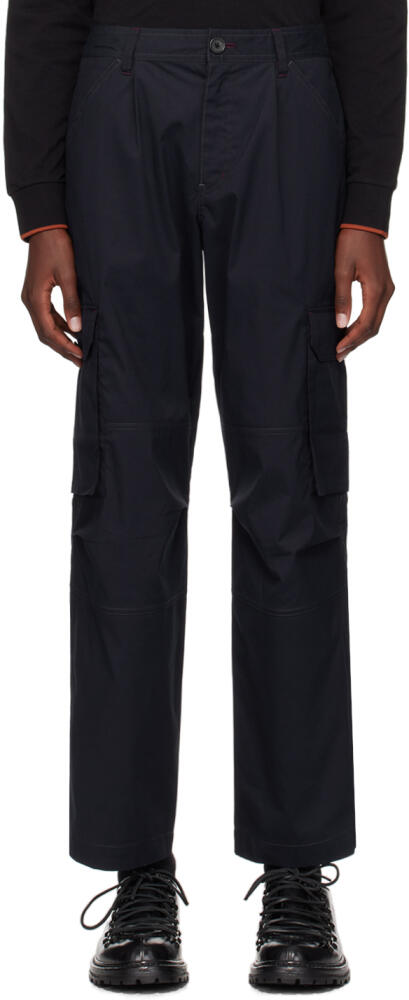 PS by Paul Smith Navy Loose-Fit Cargo Pants Cover