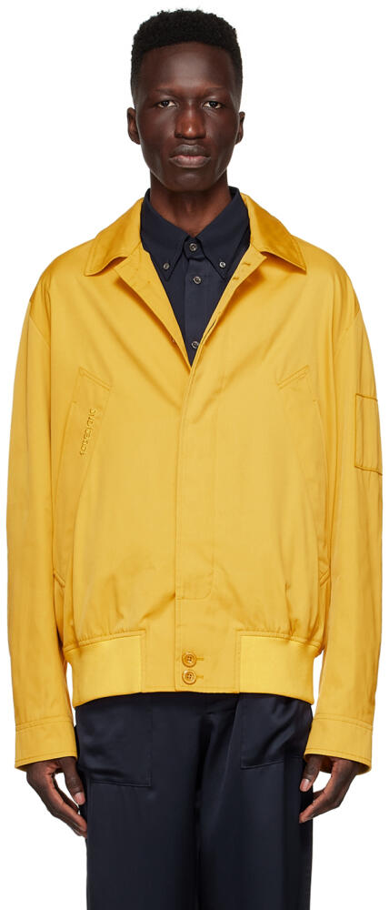 4SDESIGNS Yellow Polyester Jacket Cover