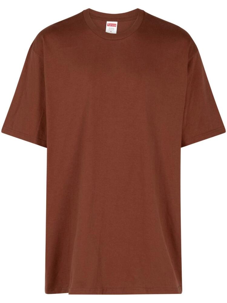 Supreme Paint cotton T-shirt - Brown Cover