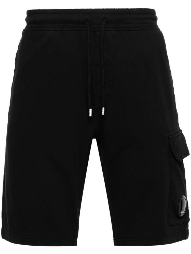 C.P. Company Lens-detail cotton shorts - Black Cover