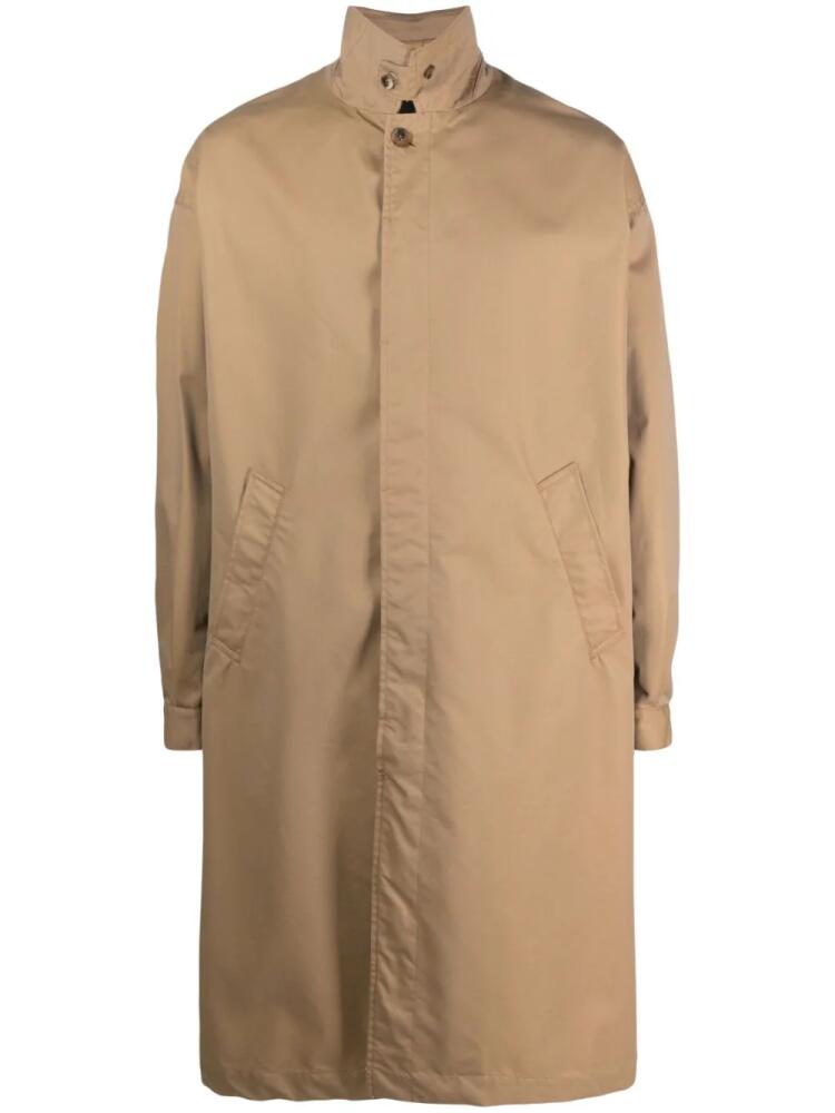 Comme des Garçons Homme concealed front-fastening parka coat - Neutrals Cover