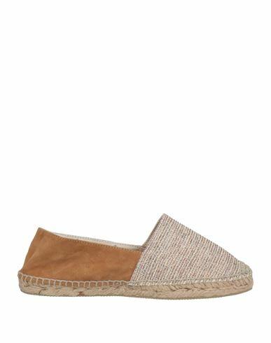 Espadrilles Woman Espadrilles Camel Textile fibers, Soft Leather Cover