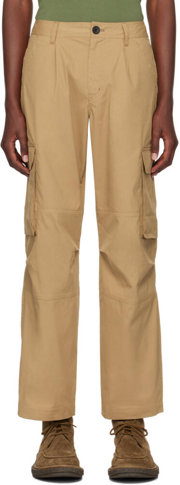 PS by Paul Smith Tan Loose-Fit Cargo Pants Cover