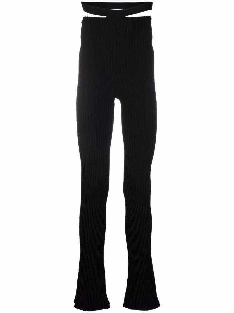 ANDREĀDAMO high-waisted flared pants - Black Cover