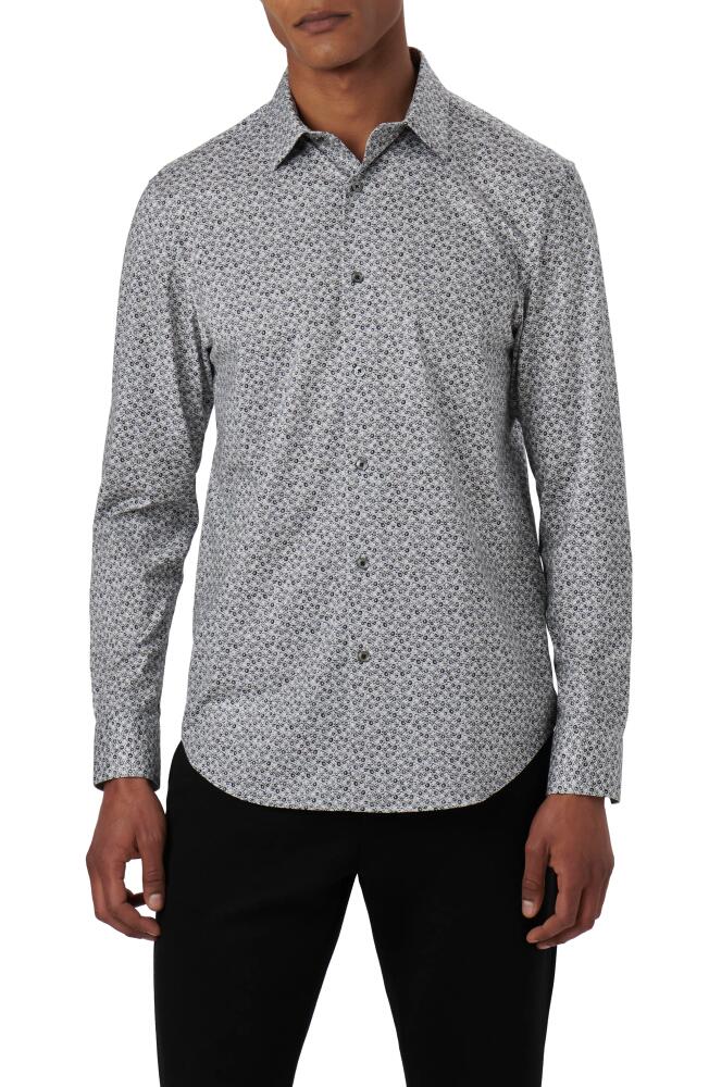 Bugatchi James OoohCotton Abstract Print Button-Up Shirt in Chalk Cover