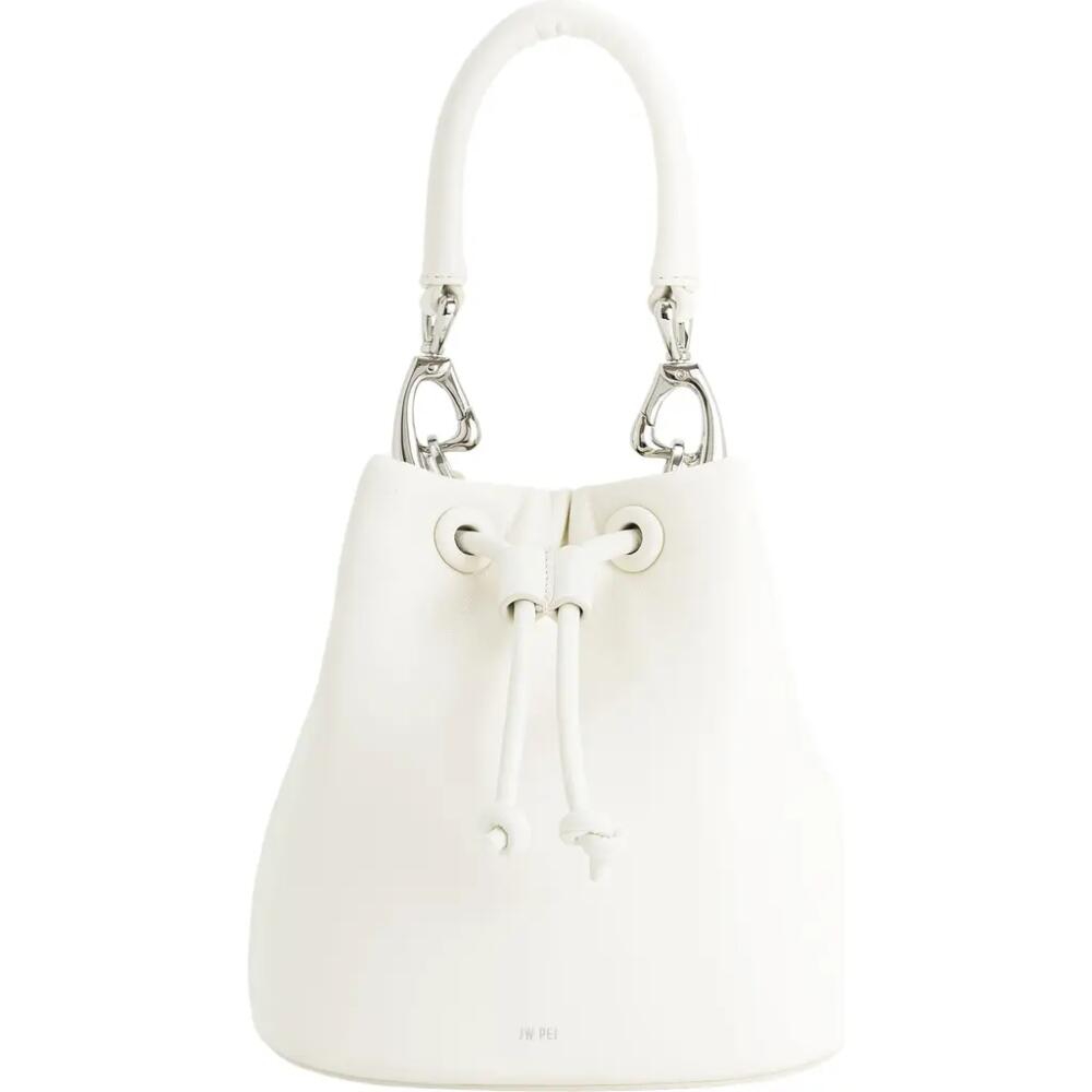 JW PEI Yulia Faux Leather Bucket Bag in Ivory Cover