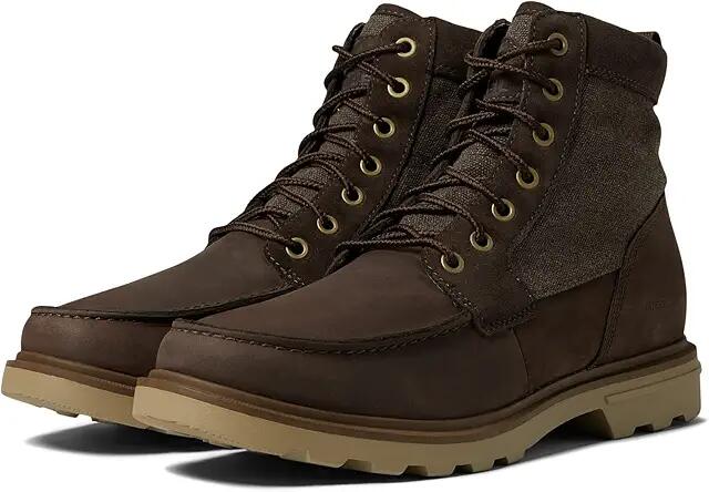 SOREL Carson Moc Waterproof (Blackened Brown/Khaki II) Men's Shoes Cover