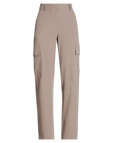 Vero Moda Woman Pants Light brown Polyester, Viscose, Elastane Cover