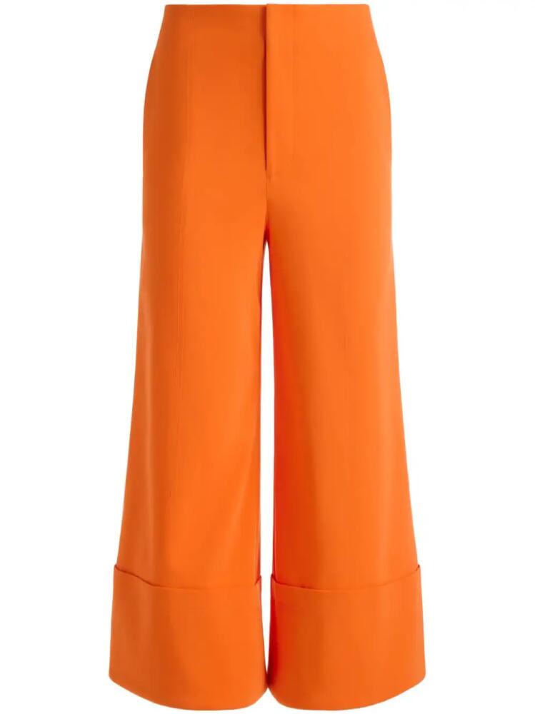 alice + olivia Andra wide-leg cropped trousers - Orange Cover