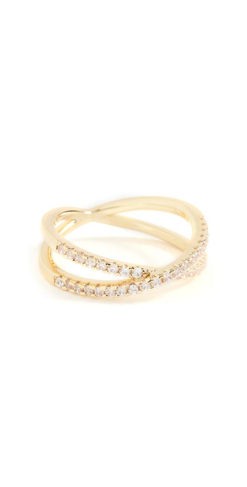 SHASHI Stacey Pave Ring Gold Cover