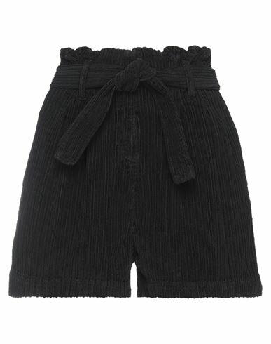 Mr Massimo Rebecchi Woman Shorts & Bermuda Shorts Black Cotton Cover