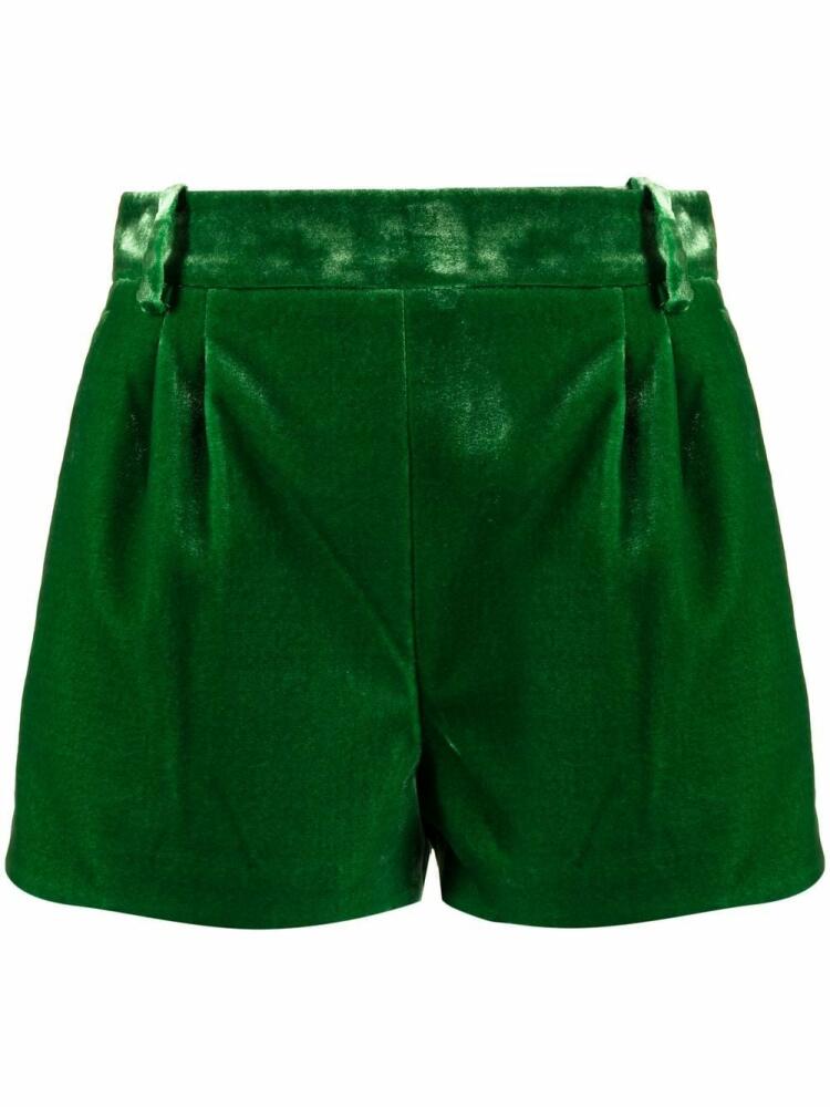 Ermanno Scervino high-waisted velvet shorts - Green Cover