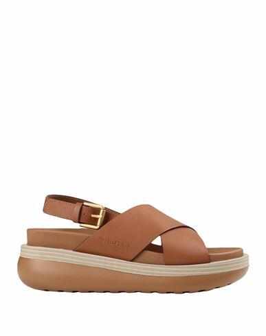 See By Chloé Woman Sandals Tan Calfskin Cover