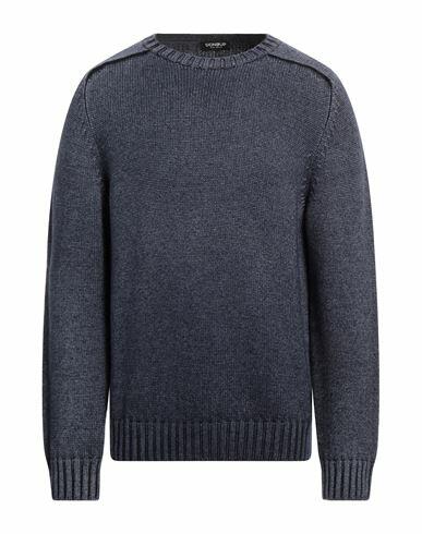 Dondup Man Sweater Navy blue Wool Cover